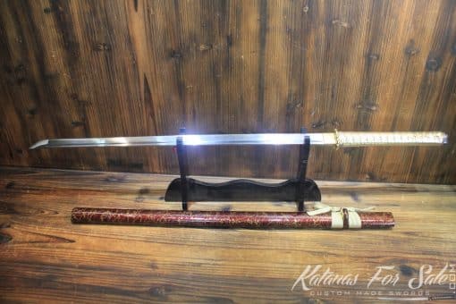 1060 Heat Tempered Straight Blade Ninjato - Image 3