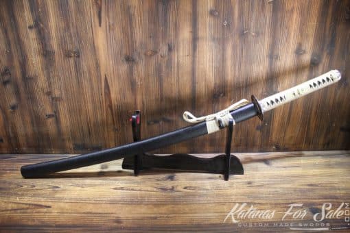 Gold Acid Dye High Carbon Steel Katana with High Quality Copper Fittings - Image 4