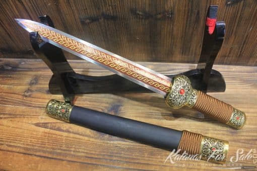 Chinese Handmade Qin Dynasty One Handed Short Jian Sword