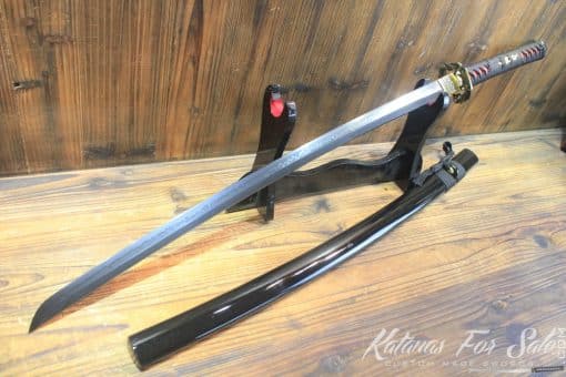 Hand Forged Black Acid Dye T10 Steel Samurai Sword Katana - Image 3