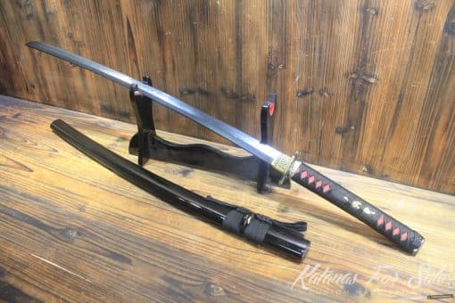 Hand Forged Black Acid Dye T10 Steel Samurai Sword Katana