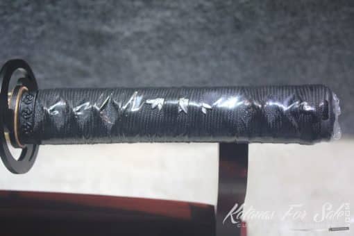 Japanese Black Acid T10 Clay Tempered Samurai Sword Katana & Wakizashi - Image 7