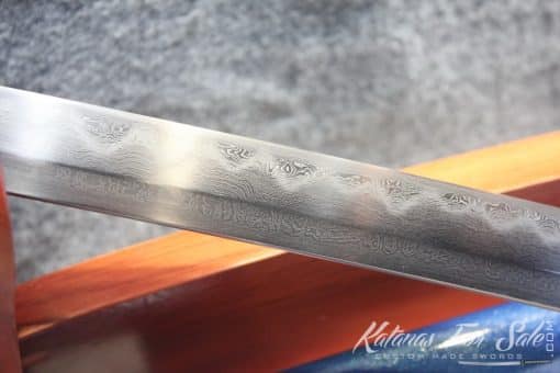 Japanese Sakura Hand Forged Folded Clay Tempered T10 Samurai Wakizashi & Tanto Set - Image 2