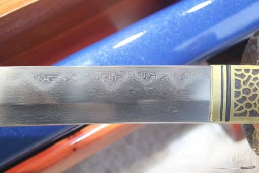 Japanese Sakura Hand Forged Folded Clay Tempered T10 Samurai Wakizashi & Tanto Set - Image 5