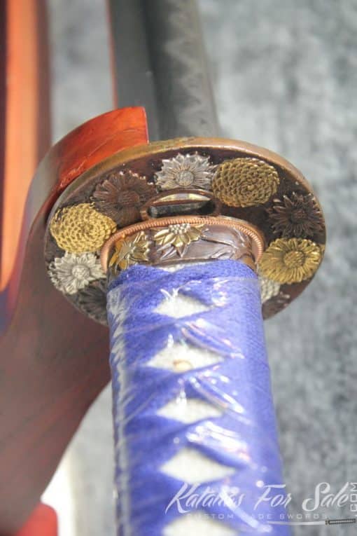 Japanese Sakura Hand Forged Folded Clay Tempered T10 Samurai Wakizashi & Tanto Set - Image 6