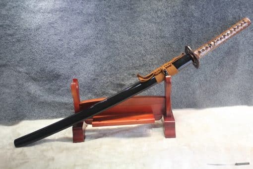 Japanese Flowers Tsuba Hand Forged Folded Steel Samurai Katana Sword