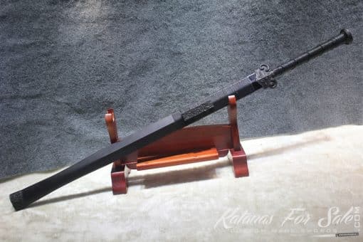 Hand Forged Black Folded 1060 - 1095 Steel Chinese  Handmade Han Wu Jian Sword - Image 3