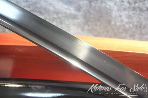 Black Japanese Wakizashi Iron Tsuba Samurai Sword Full Tang - Image 6