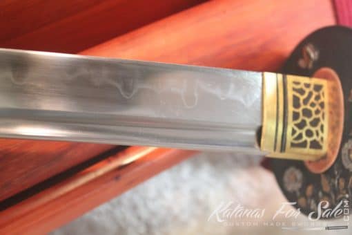 Hand Forged Wakizashi T10 Clay Tempered Samurai Sword - Image 6