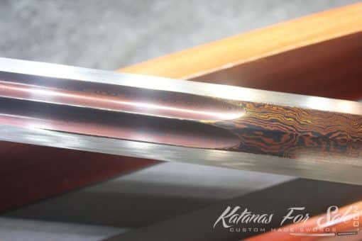 Hand Forged Black Folded 1060 - 1095 Steel Chinese  Handmade Han Wu Jian Sword - Image 6