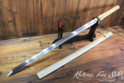 Japanese Hand Forged White Straight Ninjato