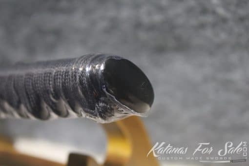 Japanese Red Acid 1095 Folded Steel Katana Samurai Sword - Image 3