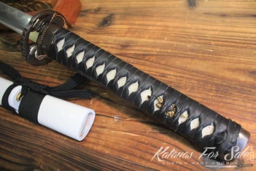 Hand Forged Samurai Katana Sword T10 Folded Clay Tempered Japanese Crane - Image 10