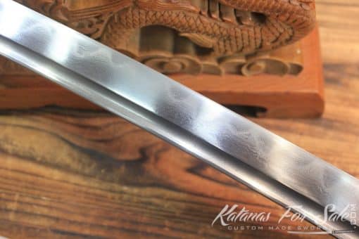 Hand Forged Samurai Katana Sword T10 Folded Clay Tempered Japanese Crane - Image 8