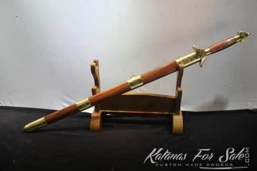 Chinese Jian Sword 1095 Folded Steel with Brass fittings - Image 5