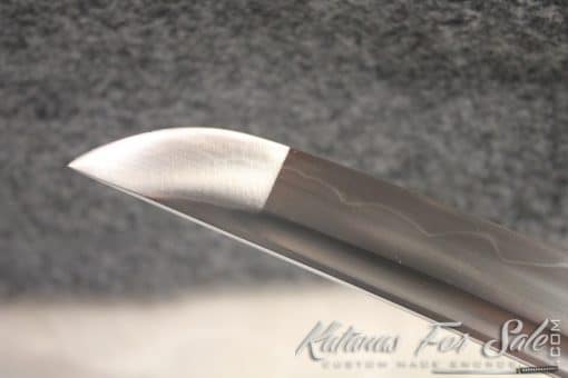 Japanese Rosewood Clay Tempered Tanto - Image 4