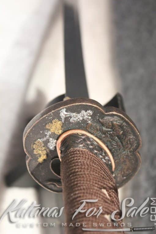 Japanese Rosewood Clay Tempered Tanto - Image 9