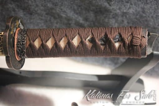 Japanese Rosewood Clay Tempered Tanto - Image 8