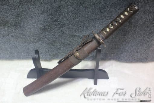 Japanese Rosewood Clay Tempered Tanto