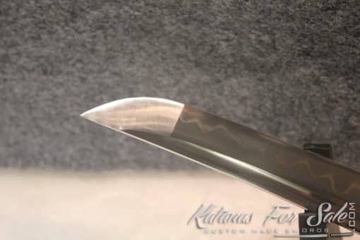 Japanese Rosewood Clay Tempered Tanto - Image 6