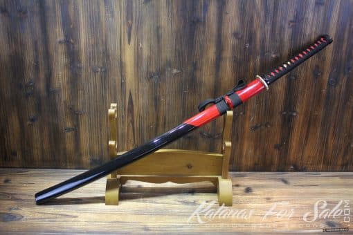 Double Edge Katana T10 Folded Clay Tempered Steel - Image 4