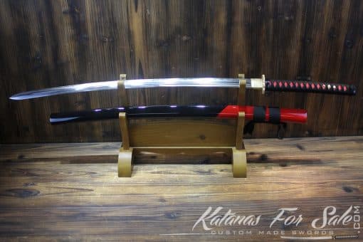 Double Edge Katana T10 Folded Clay Tempered Steel - Image 9