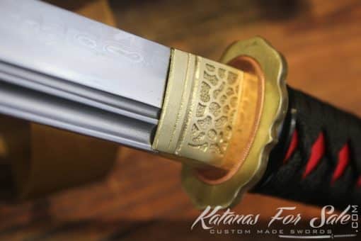 Double Edge Katana T10 Folded Clay Tempered Steel - Image 6