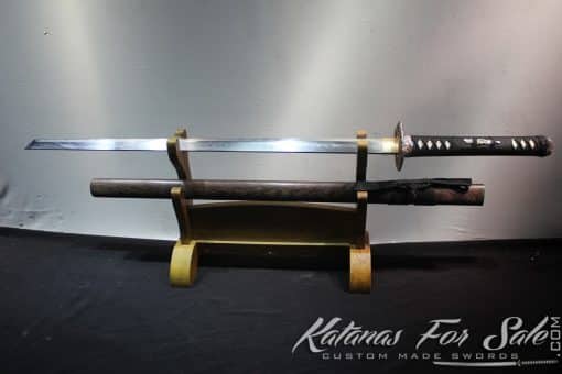 Japanese Folded Steel Clay Tempered Kiriha Zukuri Ninjato