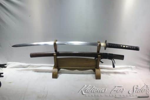 Japanese Hiragana Double Edge Katana Folded Clay Tempered Steel