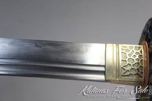 Japanese Hiragana Double Edge Katana Folded Clay Tempered Steel - Image 7