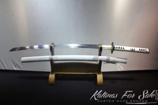 Japanese Hand Forged White Katana 1060 Carbon Steel