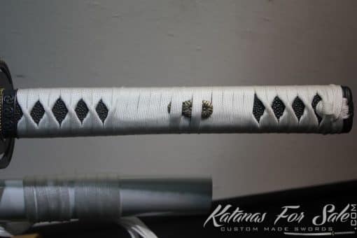 Japanese Hand Forged White Katana 1060 Carbon Steel - Image 6