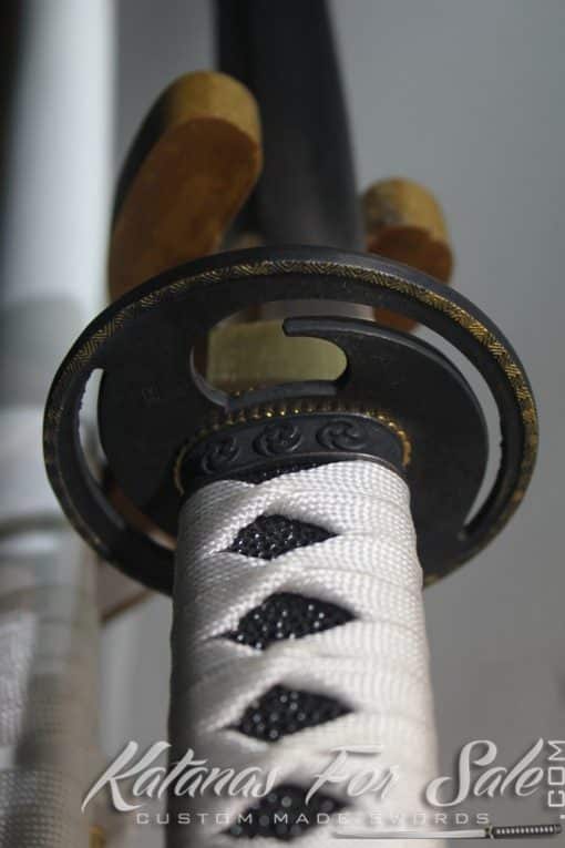 Japanese Hand Forged White Katana 1060 Carbon Steel - Image 7