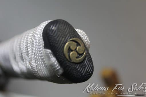Japanese Hand Forged White Katana 1060 Carbon Steel - Image 8