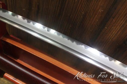 T10 Clay Tempered Japanese Katana Sword with Hadori Polish - Image 4