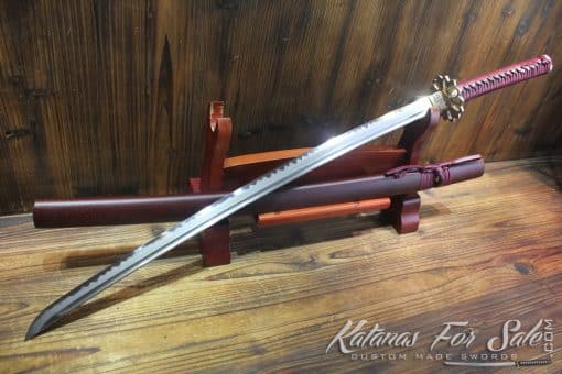 T10 Clay Tempered Japanese Katana Sword with Hadori Polish