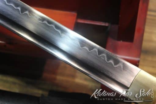 T10 Clay Tempered Ninja Sword Ninjato with Iron Phoenix Tsuba - Image 6