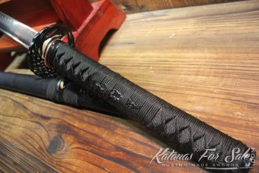 T10 Clay Tempered Ninja Sword Ninjato with Iron Phoenix Tsuba - Image 11
