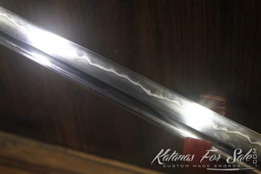 T10 Clay Tempered Ninja Sword Ninjato with Iron Phoenix Tsuba - Image 8