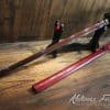 1095 Folded Carbon Steel Ninjato Hand Forged with Red blade