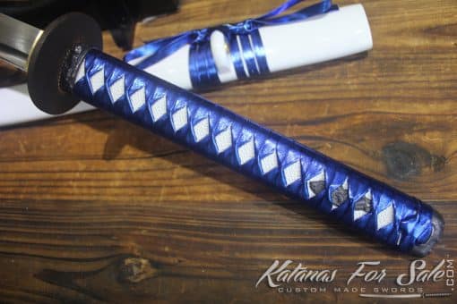 Hand Forged Japanese Katana 1060 Carbon Steel with Iron Tsuba - Image 2