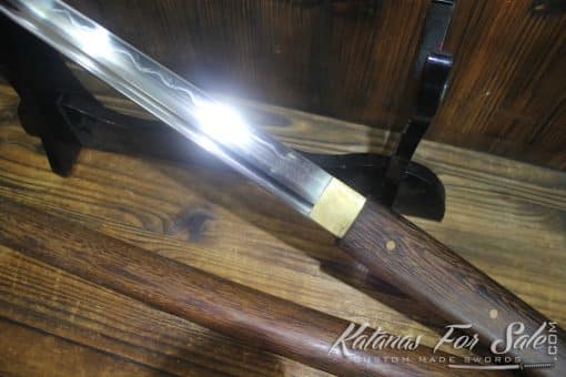 Japanese Hand Forged T10 Clay Tempered Shirasaya Ninjato - Image 5