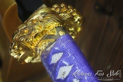Hand Forged T10 Clay Tempered Steel Blue Katana Blade  - Image 7