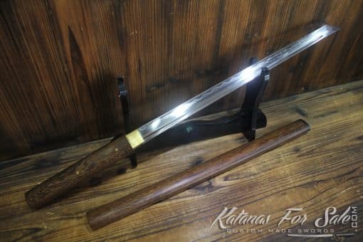 Japanese Hand Forged T10 Clay Tempered Shirasaya Ninjato - Image 9