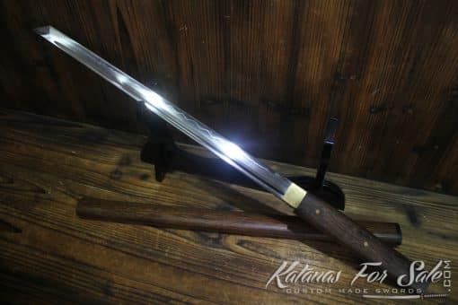 Japanese Hand Forged T10 Clay Tempered Shirasaya Ninjato - Image 10