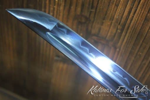 Hand Forged T10 Clay Tempered Steel Blue Katana Blade  - Image 12