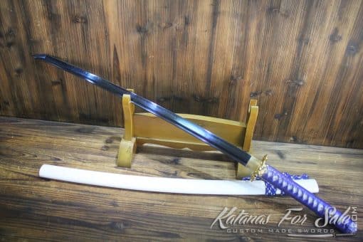 Hand Forged T10 Clay Tempered Steel Blue Katana Blade  - Image 14