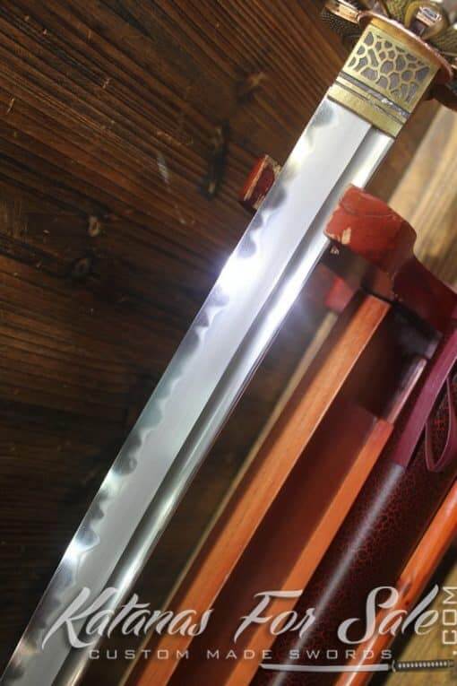 T10 Clay Tempered Japanese Katana Sword with Hadori Polish - Image 8