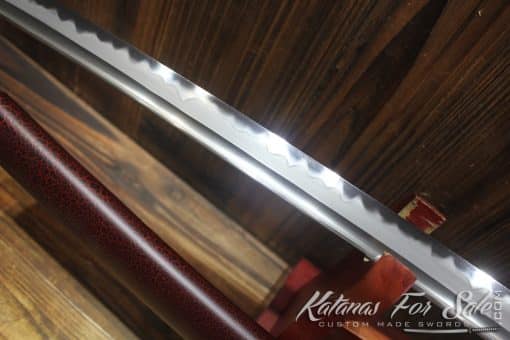 T10 Clay Tempered Japanese Katana Sword with Hadori Polish - Image 9