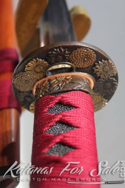 T10 Clay Tempered Samurai Wakizashi High Quality Copper Fittings - Image 7